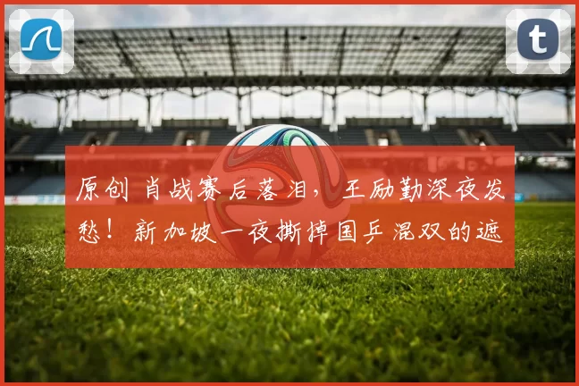 原创 肖战赛后落泪，王励勤深夜发愁！新加坡一夜撕掉国乒混双的遮羞布